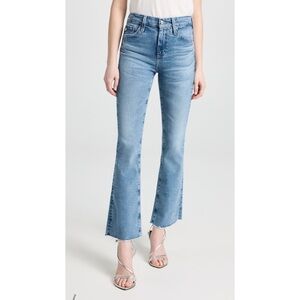 AG Women's Blue Farrah bootcut crop Jeans blue size 25